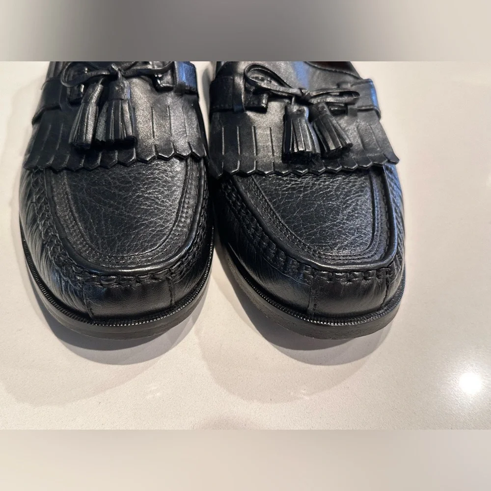Johnston & Murphy Aragon‎ Black Leather Men's Loafers 10M